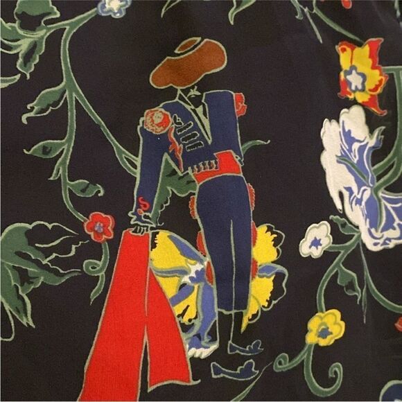 Tibi 100% silk Floral Off-Shoulder Top, S - Picture 9 of 13